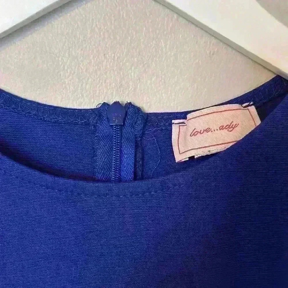 Navy crew neck mini dress - Picture 4 of 10